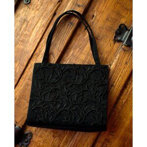 Little black pearled bag